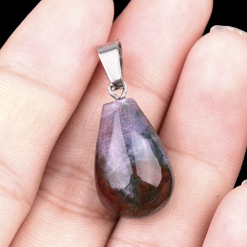 1463-20Mm pingente de gota de água redonda, pedra semi-preciosa natural pingente de gota de água redonda brincos DIY colar acessórios de jóias