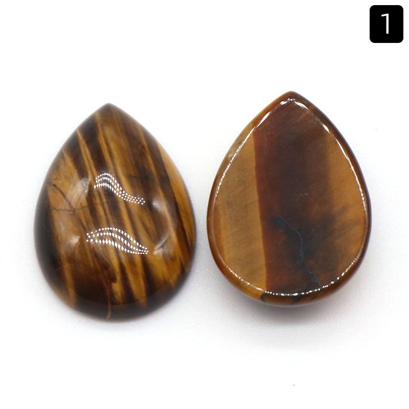 1235-18 × 25 superfície do anel de gota de água, cristal natural única superfície curva geométrica DIY jóias incrustadas com acessórios de pedra solta