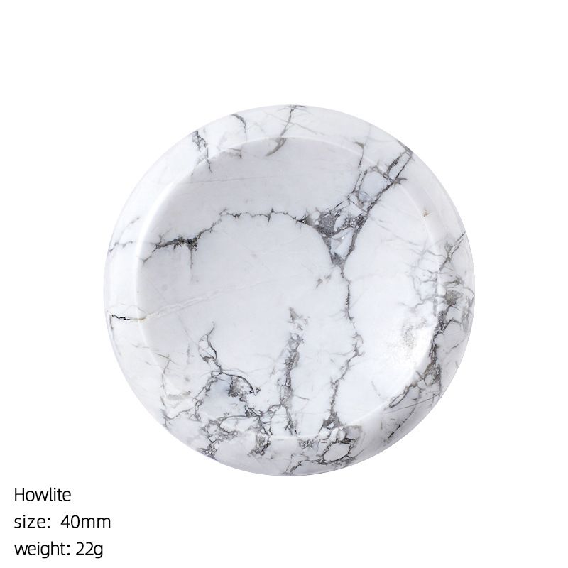 Pedra do polegar de cristal natural 40mm massagem de descompressão jogar pedra com ranhura de cristal ágata pedra de preocupação redonda