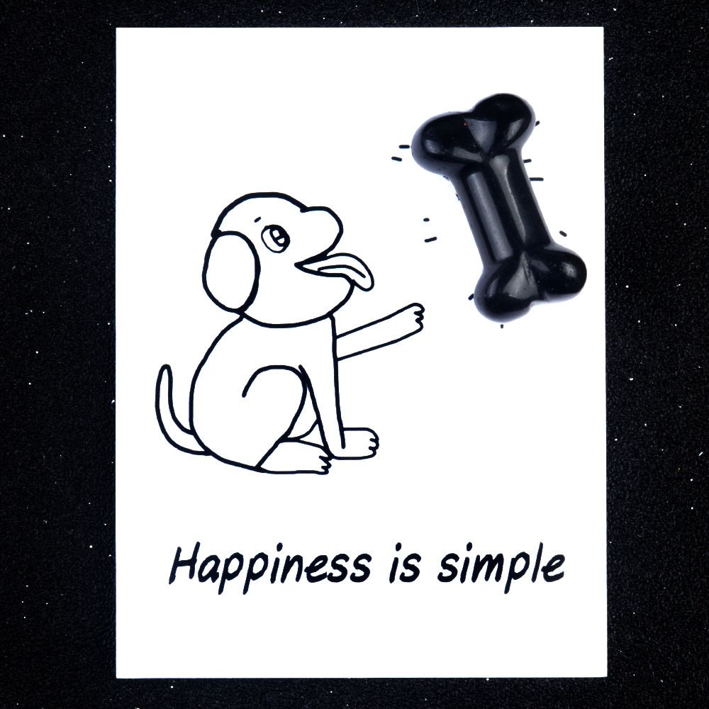 1803-Card Series Natural Crystal Agate 35mm Dog Bone Creative Fun Card Descrição do Produto: