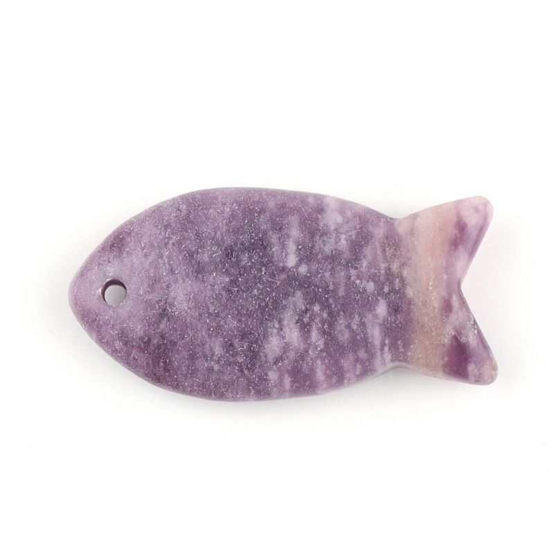 Atacado transfronteiriço 38mm cristal natural pingente de peixe pequeno DIY pedra criativa perfurada ágata pedra colar em forma de peixe