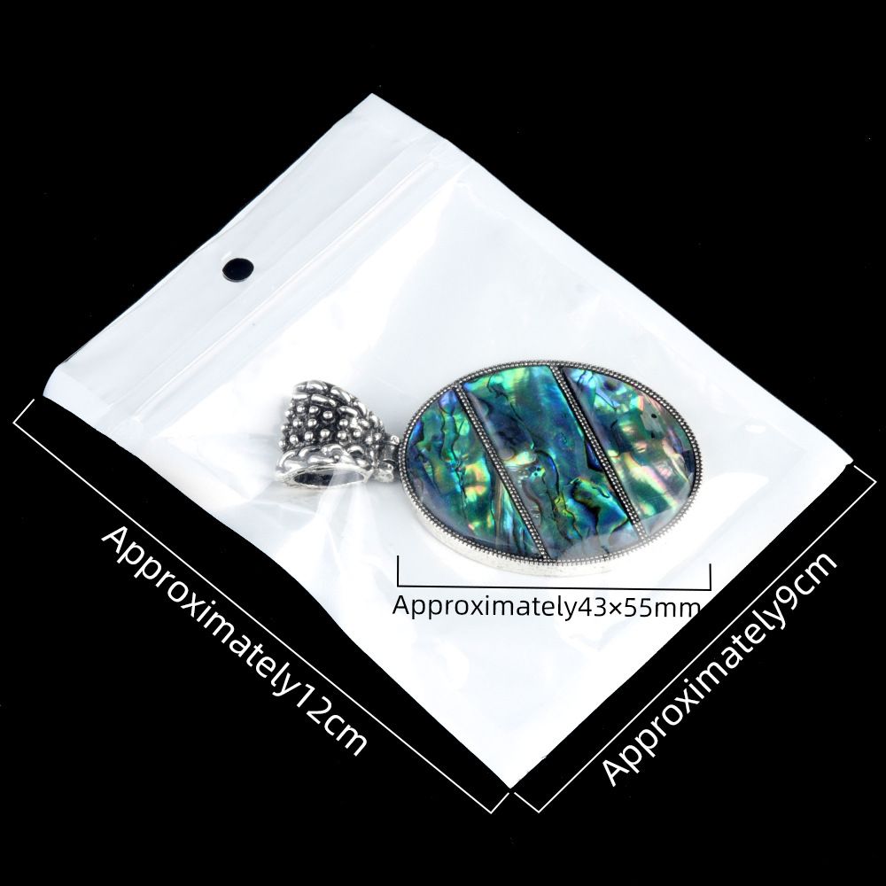997-AbaloneShell novos produtos transfronteiriços, pingente de liga de emenda de concha de abalone, colar de concha irregular.