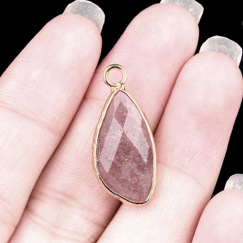2099-11X21mm ametista cobre bainha pingente de gota de água em forma especial brincos DIY gancho de cabelo acessórios material