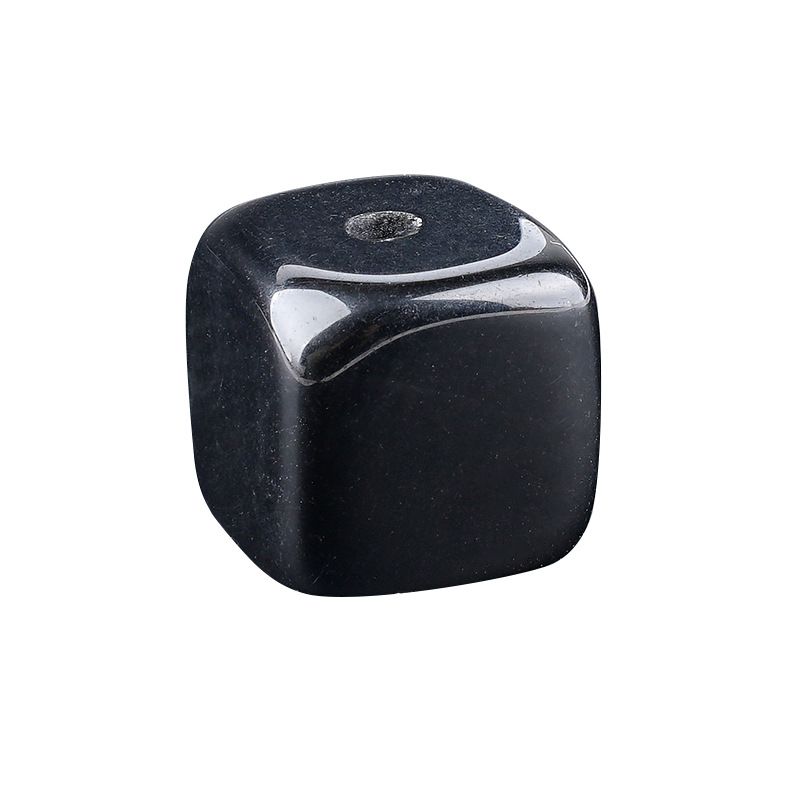 Incenso de cristal natural base plug criativo casa escultura em pedra áspera único buraco quadrado pedra preciosa fio de ágata incenso titular