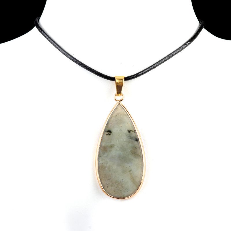 1975-20X40mm pedra de cristal natural ágata dupla plana gota de água em forma de bolsa Phnom Penh brincos DIY decoração pingente