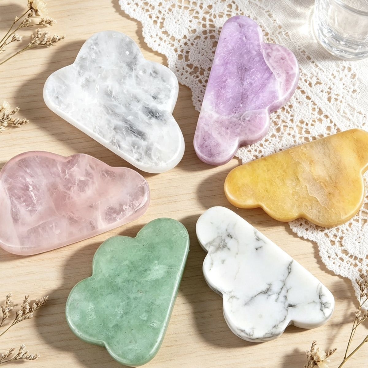 1482-Nuvem de cristal natural pó de cristal branco nuvem solar área de trabalho presente criativo DIY decorativo pequeno ornamento