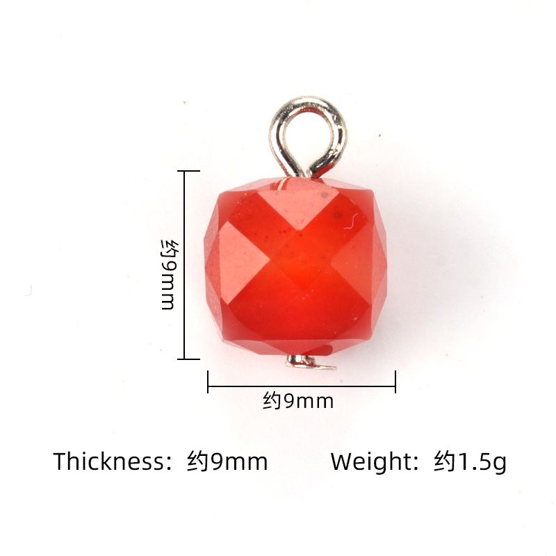 1724-9Mm contas de cristal quadradas cortadas, botões cheongsam Hanfu, acessórios de vestuário Acessórios de jóias DIY