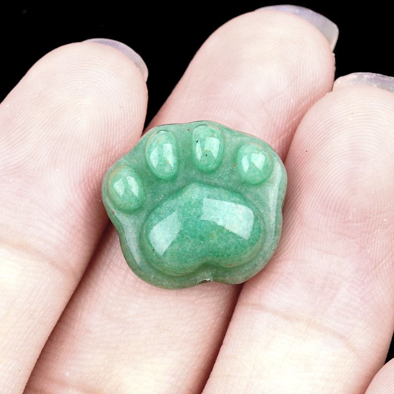 2044-16Mm Cristal Natural Ágata Dongling Jade Escultura Garra De Gato Urso Pata DIY Colar De Mão Pingente Acessórios