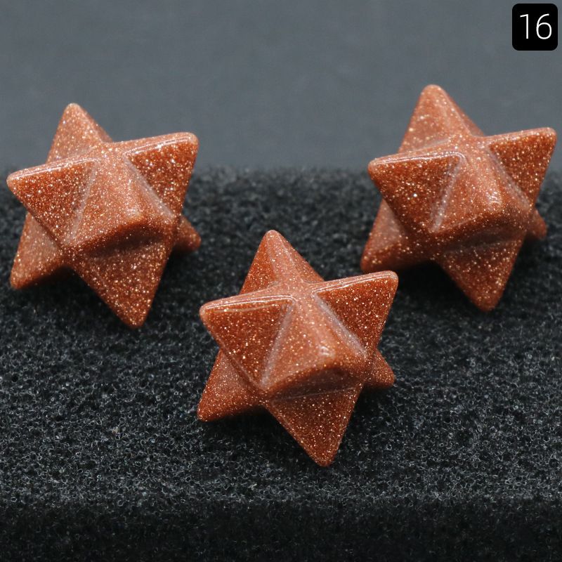 1444-Merkaba estrela de Kaba não porosa, pedra de ágata de cristal natural Merkaba grande hexagrama de satélite