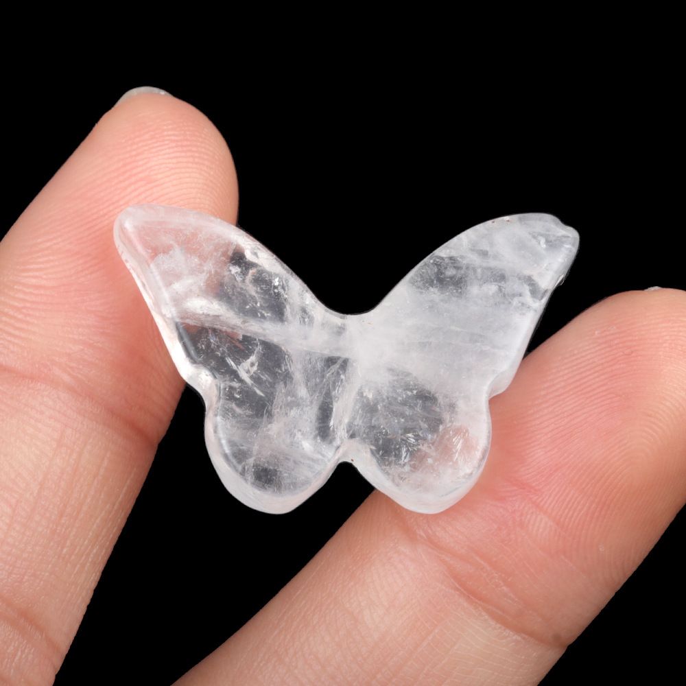 1772-20X30mm pedra ágata de cristal natural pedra áspera polida e gravada borboleta mesa ornamento decorativo