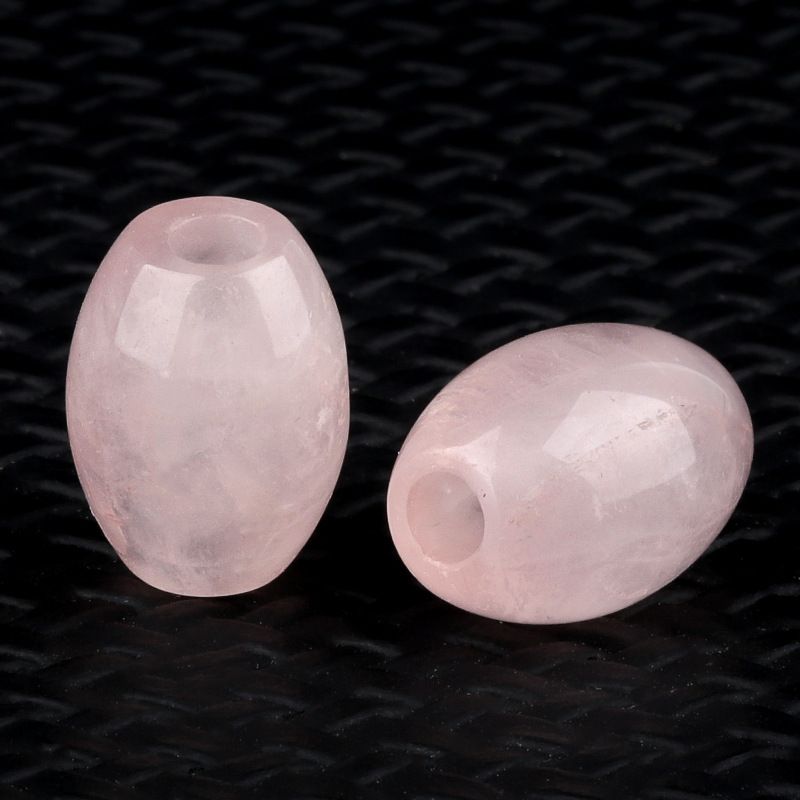 2323-Grânulos de Buraco Grande Grânulos Soltos de Cristal 13x18 Buraco 4mm Grânulos de Arroz Pedra de Ágata Grânulos Soltos DIY Acessórios de Jóias