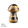 35Mm de pedra natural grande cogumelo enfeite de mesa para casa, criativo transfronteiriço DIY Mori paisagismo cogumelo de cristal natural