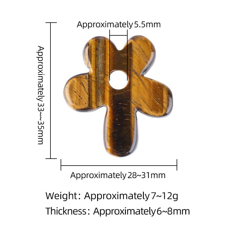 Pingente de flor de cinco pétalas de pedra natural colar artesanal antigo corrente de suéter decorativo em forma de flor pétalas de cristal natural