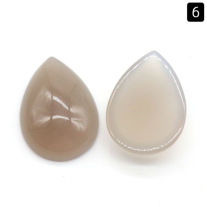 1235-18 × 25 superfície do anel de gota de água, cristal natural única superfície curva geométrica DIY jóias incrustadas com acessórios de pedra solta