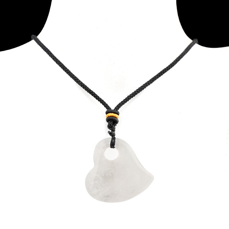 2334-Colar de coração de pêssego de ágata de cristal natural 30mm torto pingente de coração de pêssego pingente de jóias DIY