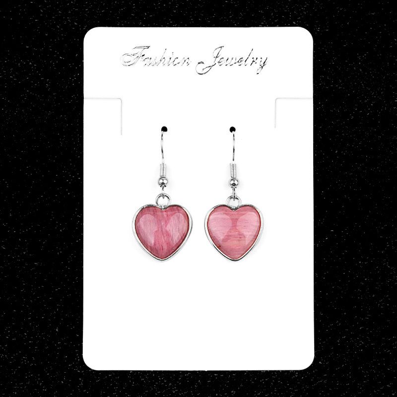2091-Amethyst agate stone love brincos brincos de pedra preciosa luz luxo