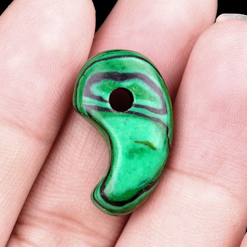 175-Cristal ágata yin e yang gancho jade pingente grande tengu Inuyasha animação pulseira periférica colar acessórios