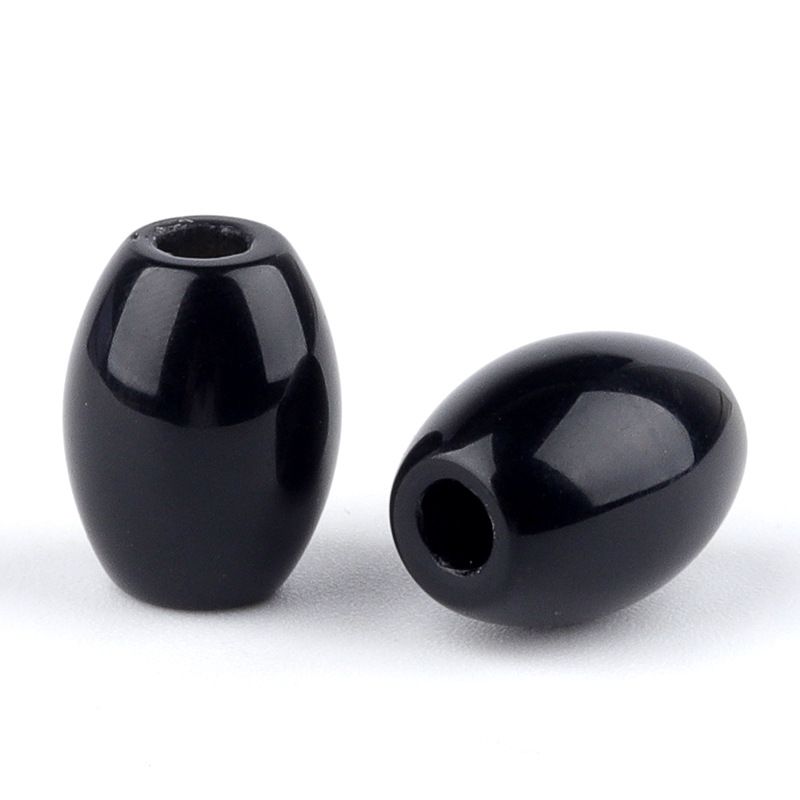 2323-Grânulos de Buraco Grande Grânulos Soltos de Cristal 13x18 Buraco 4mm Grânulos de Arroz Pedra de Ágata Grânulos Soltos DIY Acessórios de Jóias