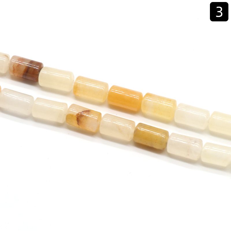 1330-Cristal ágata jade 6 * 10mm cilíndrico solto talão espaçador de tubo redondo talão de balde acessórios DIY vários materiais