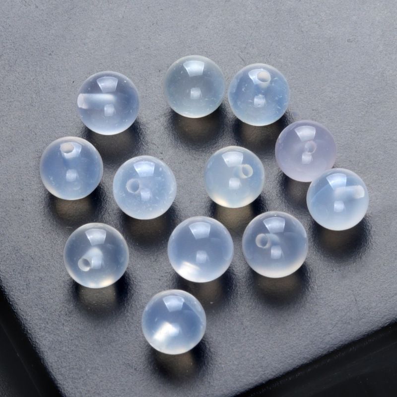 1651-6Mm contas de meio buraco cristal natural Contas de Buda de ágata contas redondas contas soltas Brincos de garanhão DIY acessórios de incrustação
