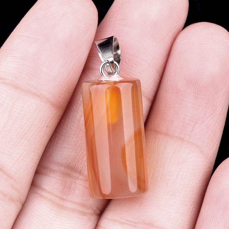1464-20Mm pingente cilíndrico, cristal natural pingente cilíndrico de pedra semi-preciosa brincos DIY colar de jóias
