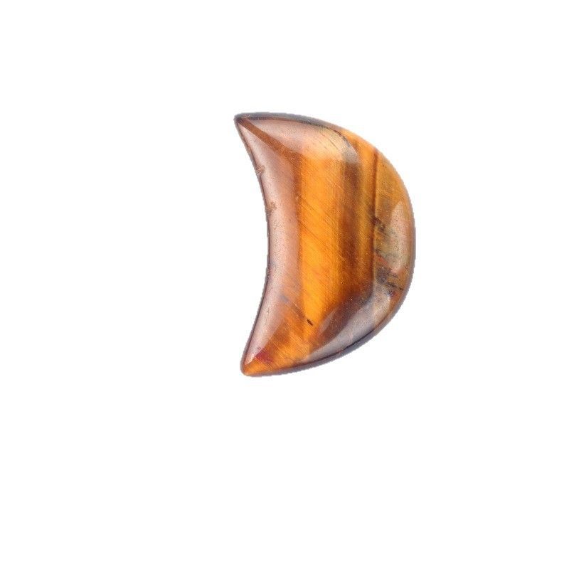 1668-20Mm lua não porosa, ágata de cristal natural cabeça de pedra semipreciosa crescente DIY material de joalheria artesanal