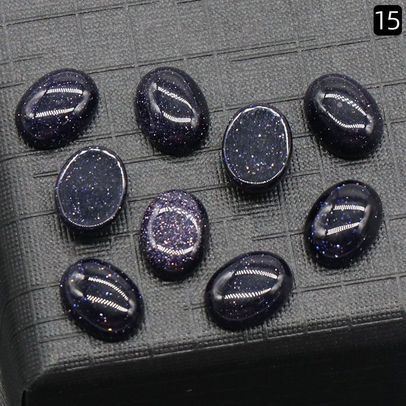Superfície de anel em forma de ovo 1236-6X8mm, cristal natural de arco único oval geométrico DIY jóias incrustadas com acessórios de pedra solta