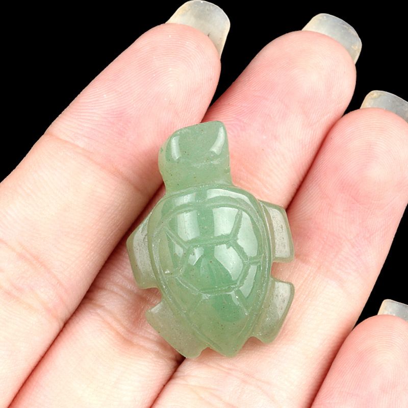 1985-1Em Mini tartaruga marinha ametista natural ágata jade escultura animal marinho paisagismo pequeno ornamento