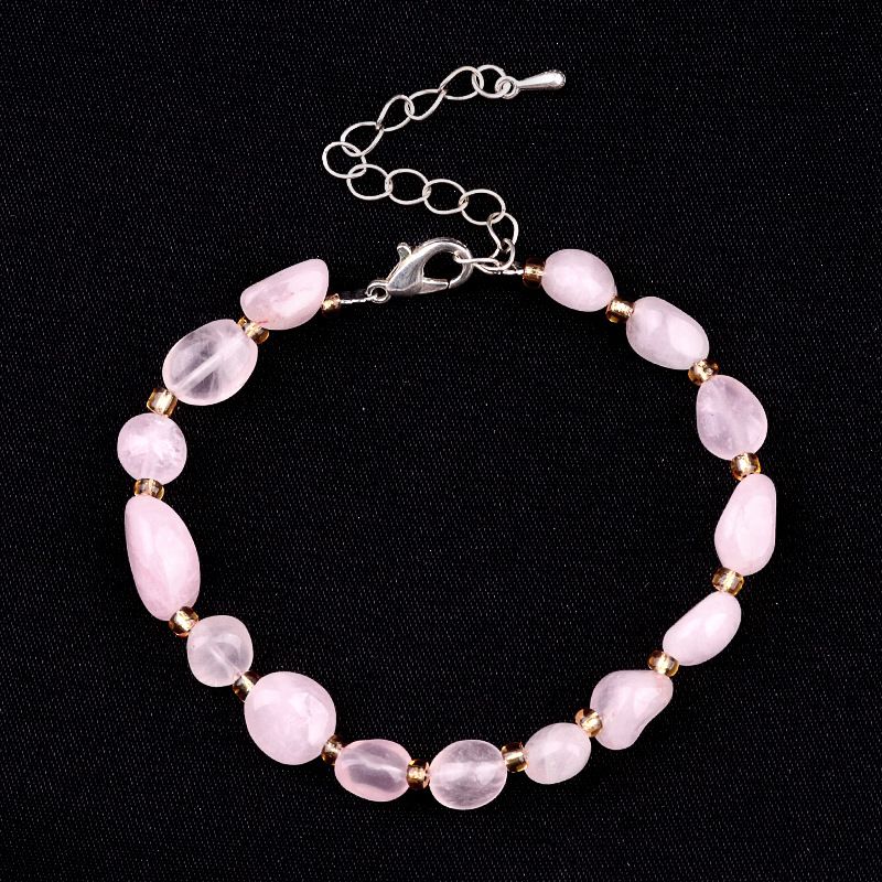 2077-Pulseira de ametista cristal azul turmalina cabelo cristal pulseira de pedra irregular mercadoria cênica