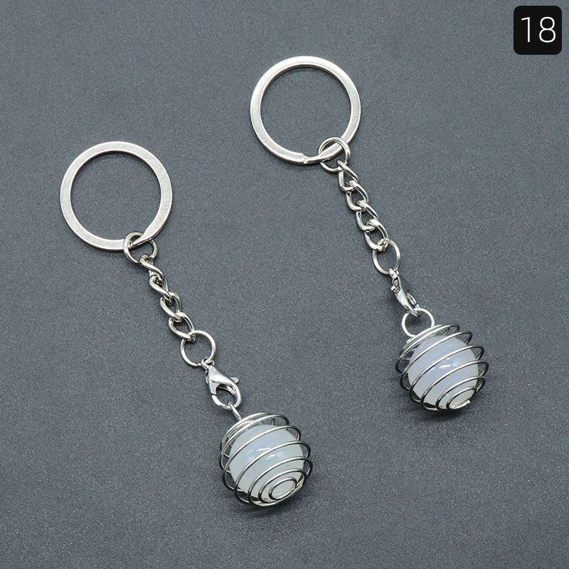 1491-Chave pingente de cristal bola lanterna chaveiro ametista bola removível saco pingente