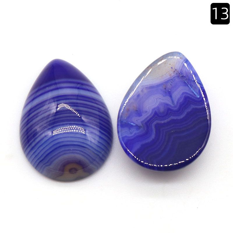1235-18 × 25 superfície do anel de gota de água, cristal natural única superfície curva geométrica DIY jóias incrustadas com acessórios de pedra solta