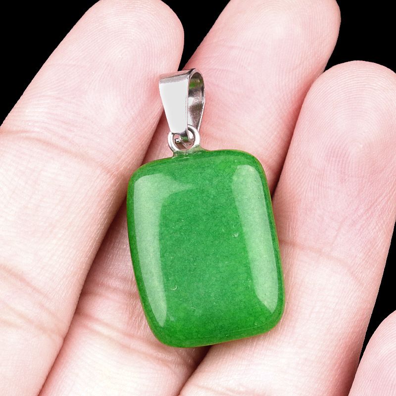 1458-20Mm Pingente Rectângulo, Cristal Natural Pingente Rectângulo de Pedra Semi-Preciosa Brincos DIY Colar Acessórios