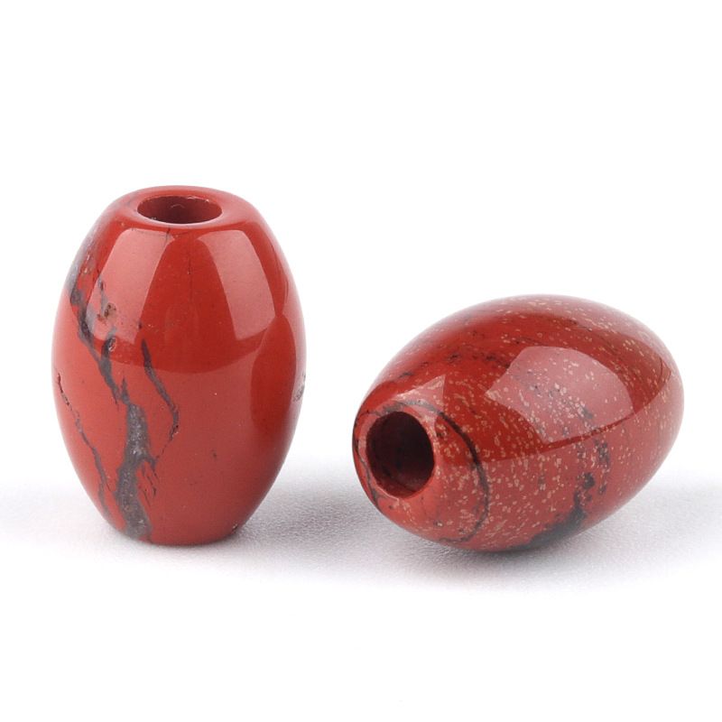 2323-Grânulos de Buraco Grande Grânulos Soltos de Cristal 13x18 Buraco 4mm Grânulos de Arroz Pedra de Ágata Grânulos Soltos DIY Acessórios de Jóias