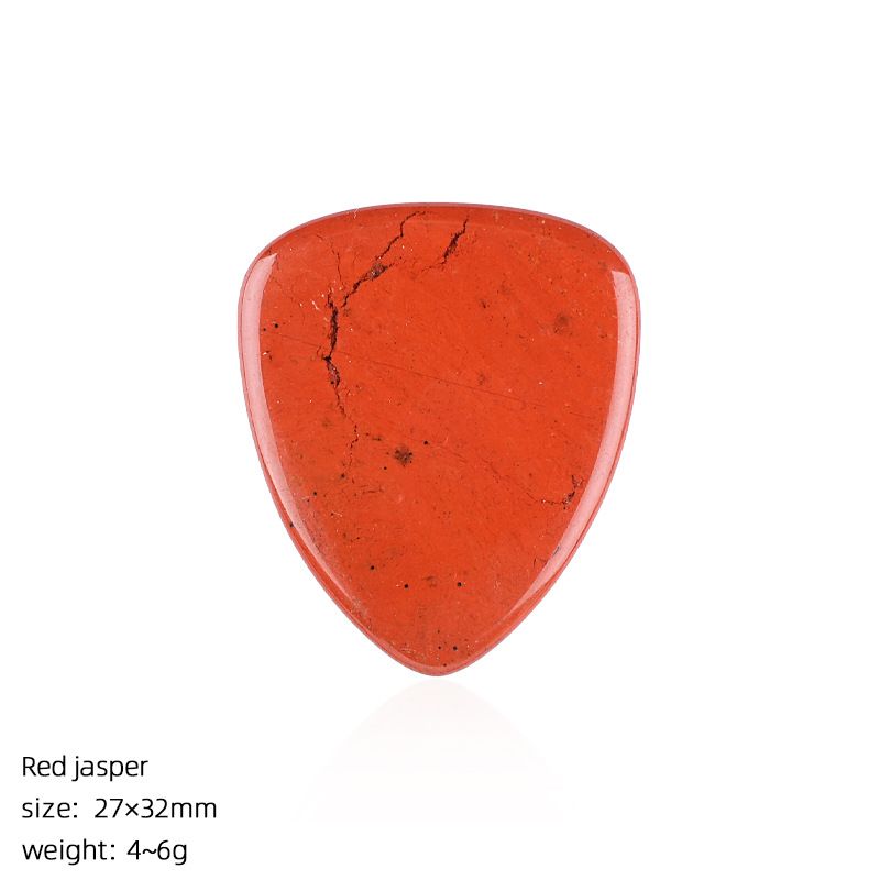 Escolha de guitarra de cristal natural Guitarra elétrica Baixo tocador de cordas Instrumento tocando Jade Ágata Escolha Presente