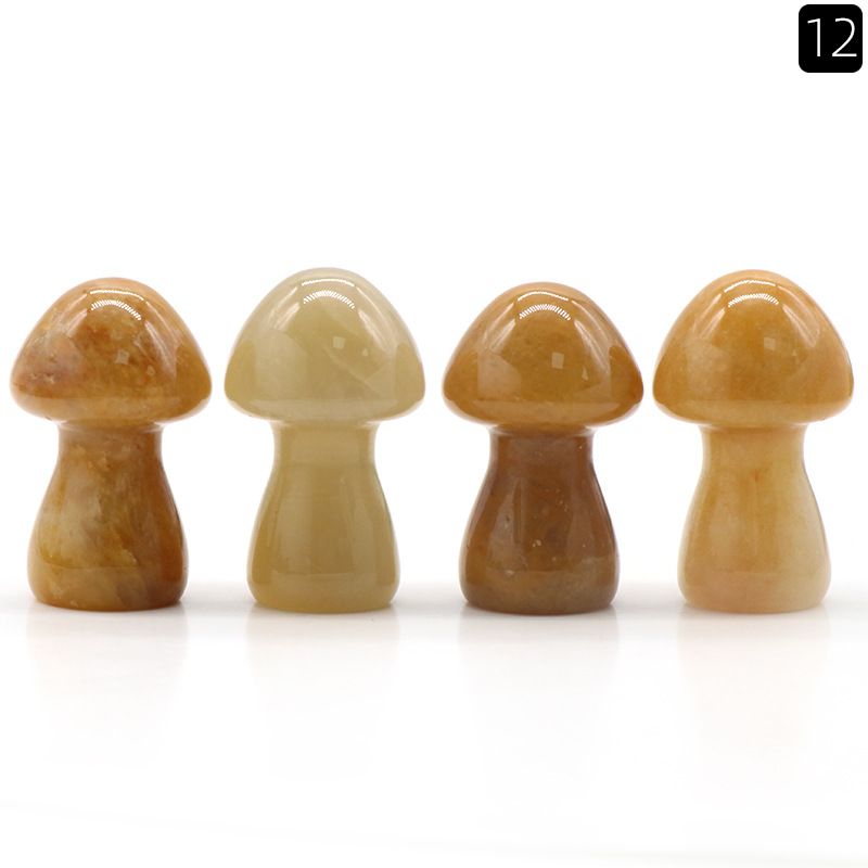 1442-Cogumelo grande de cristal natural Cogumelo 35mm DIY micro-paisagem Mori paisagismo jardim vaso de flores ornamento decorativo