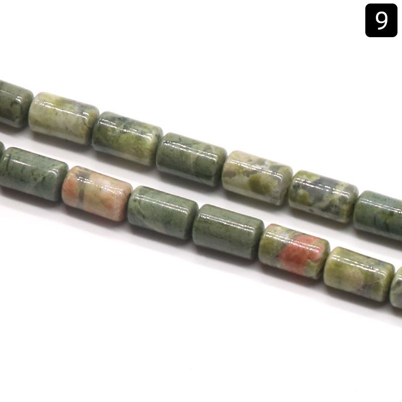 1330-Cristal ágata jade 6 * 10mm cilíndrico solto talão espaçador de tubo redondo talão de balde acessórios DIY vários materiais