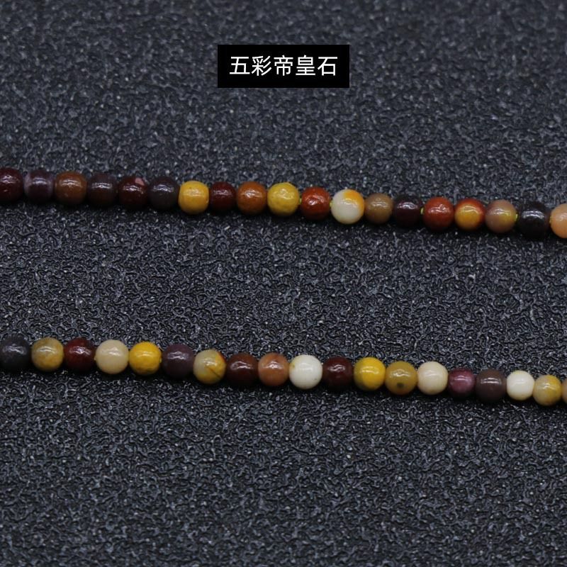 329-Ágata de cristal natural 2mm contas redondas gancho de cabelo material de caminhada pulseira DIY colar acessórios de jóias