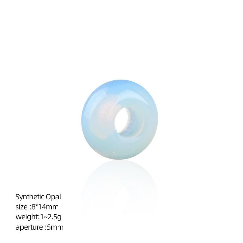 8 * 14Mm grande buraco natural cristal ábaco contas DIY colar colar de roupas de ágata contas soltas contas divisória acessórios de jóias