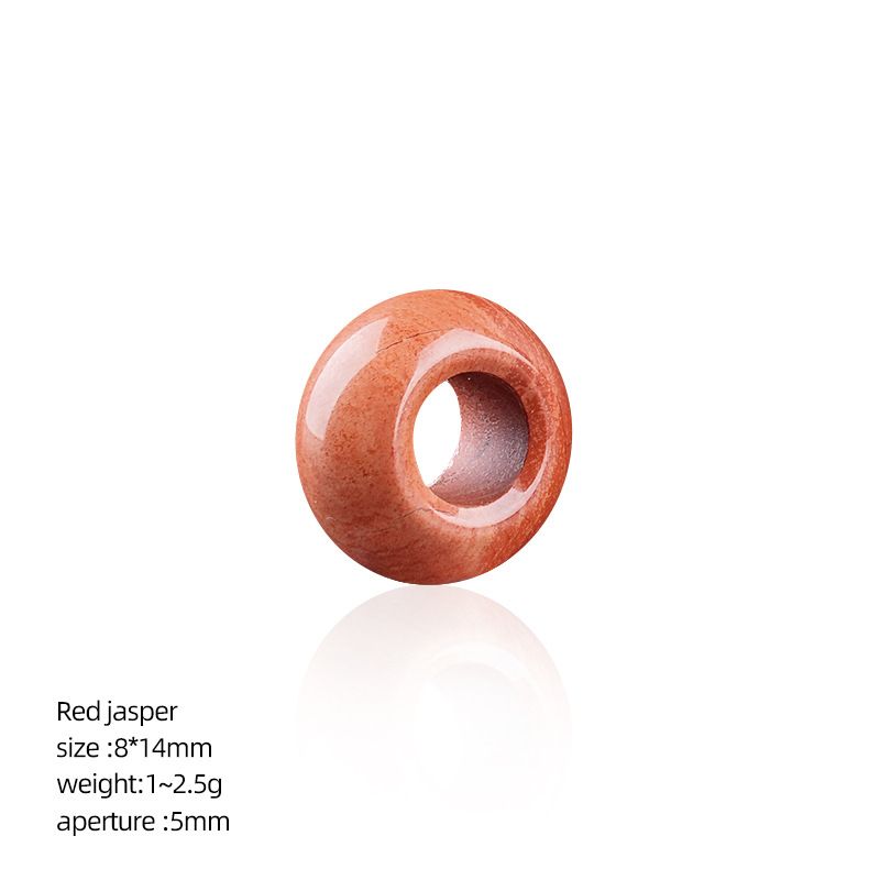 8 * 14Mm grande buraco natural cristal ábaco contas DIY colar colar de roupas de ágata contas soltas contas divisória acessórios de jóias