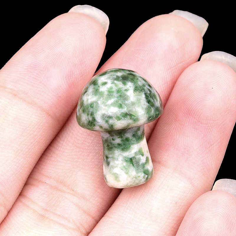 883-Amethyst agate stone mini 2cm pequeno cogumelo DIY micro paisagem Mori paisagismo jardim flor vaso decoração