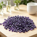 537 Amethyst gota de água cortada rosto contas soltas 8mm 10 DIY pulseira de jóias artesanais brincos de material de grampo de cabelo acessórios
