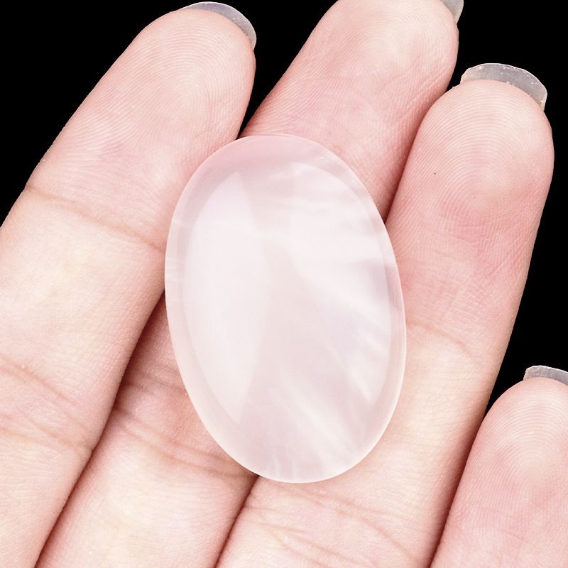 2045-20X30 Superfície do anel em forma de ovo Ágata de cristal natural Jóias de bricolage ovais curvas simples Acessórios de pedra solta incrustados