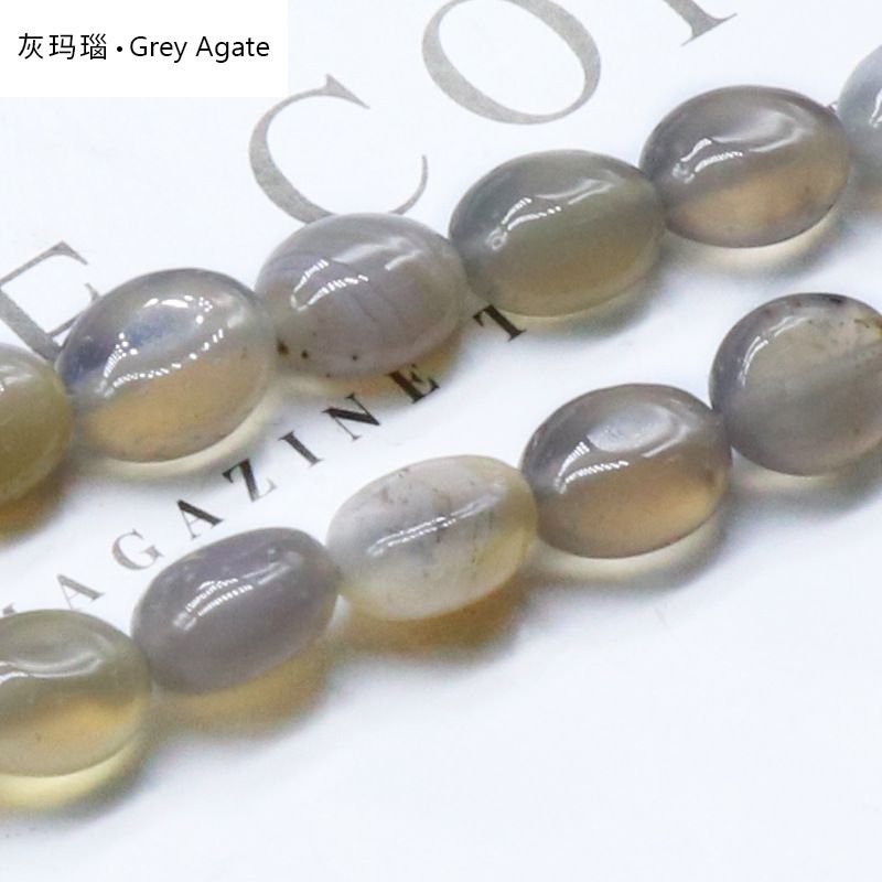 Cristal ágata pedra semi-preciosa 8x10mm irregular oval frisado DIY colar brincos acessórios de jóias