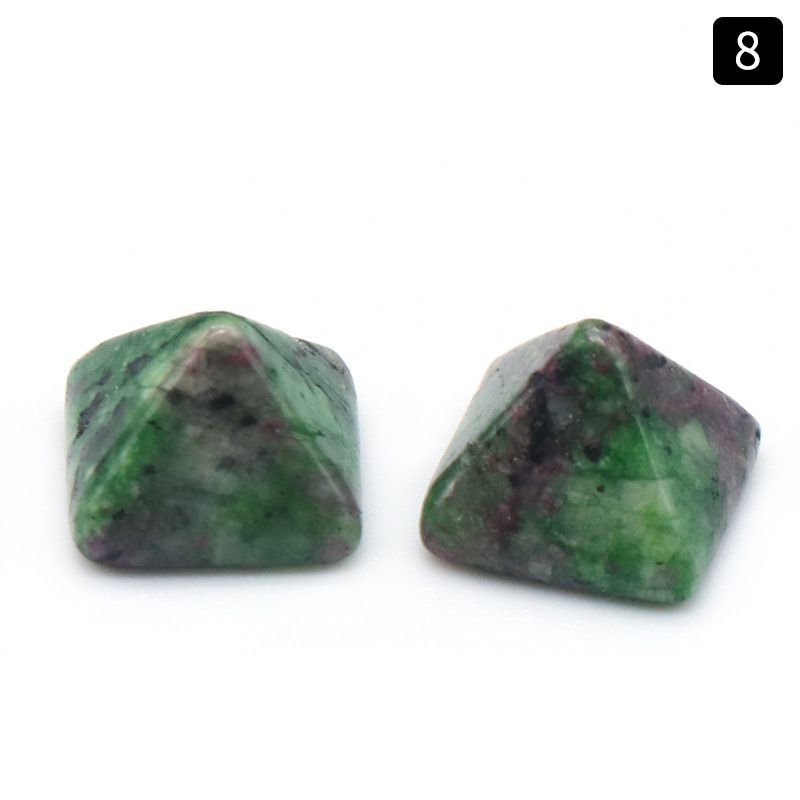 1106-8Mm pirâmide anel de cristal ágata pedra semi-preciosa mini pirâmide contas soltas DIY material de fixação de diamante