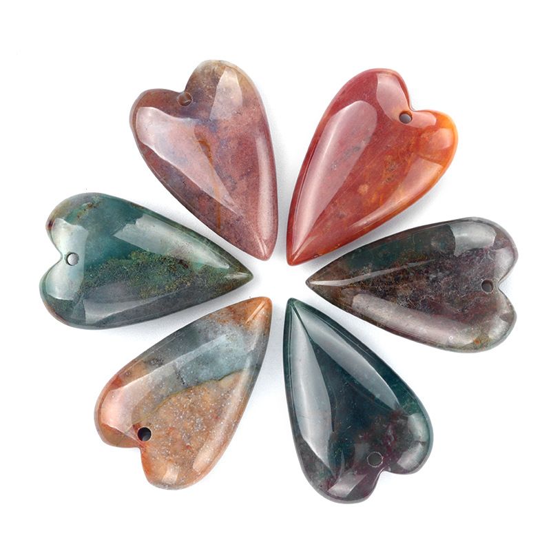 25 * 40 longo amor casal DIY material artesanal cristal ágata pêssego colar acessórios com buracos