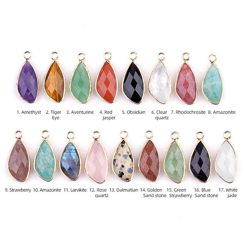 2099-11X21mm ametista cobre bainha pingente de gota de água em forma especial brincos DIY gancho de cabelo acessórios material