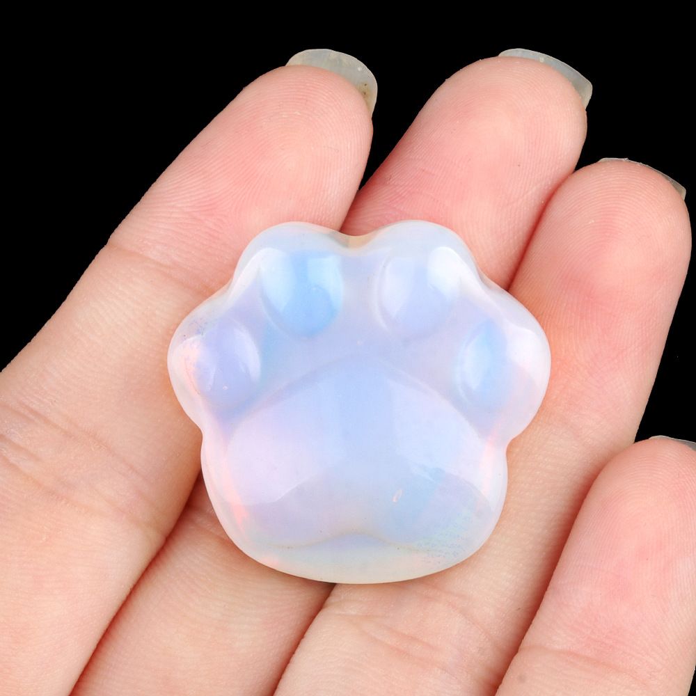 Cristal natural pedra semipreciosa ametista gravada garra de gato urso pata enfeite criativo presente decorativo