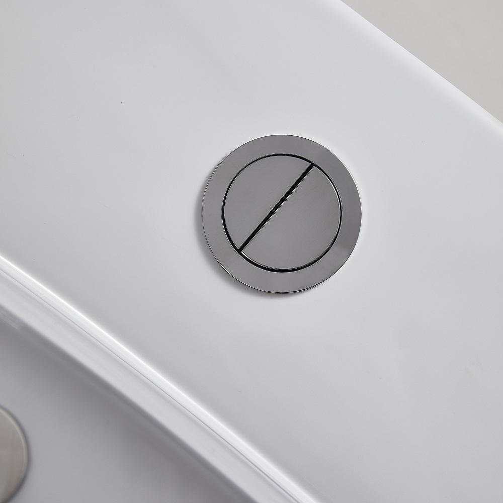 1-Piece 1.28 GPF Dual Flush High Efficiency Elongated Toilet in White, Seat Included
