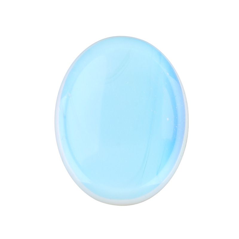 Pedra de cristal natural, prensagem e raspagem de novo produto transfronteiriço 35 * 45 ranhura oval de ágata nepenthes pedra de palma
