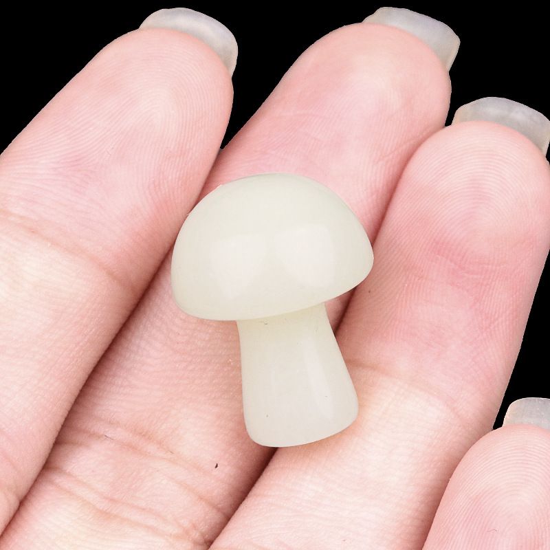883-Amethyst agate stone mini 2cm pequeno cogumelo DIY micro paisagem Mori paisagismo jardim flor vaso decoração